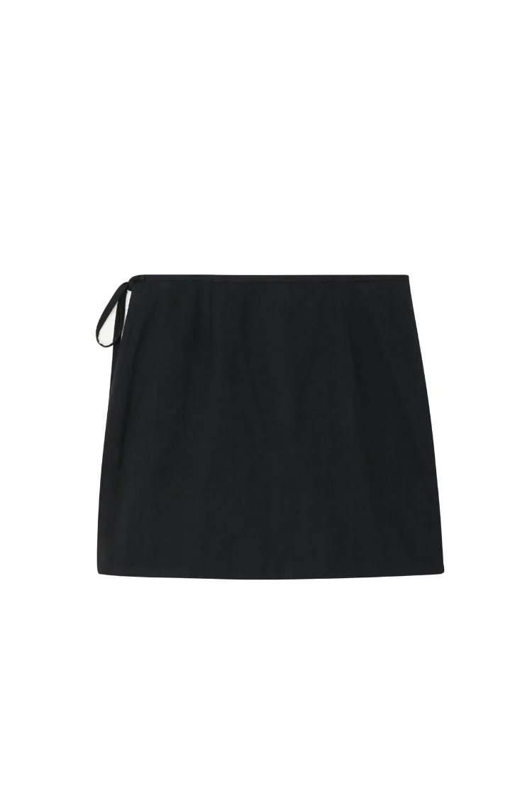 Black Beaded Mirror Skirt - Image 10