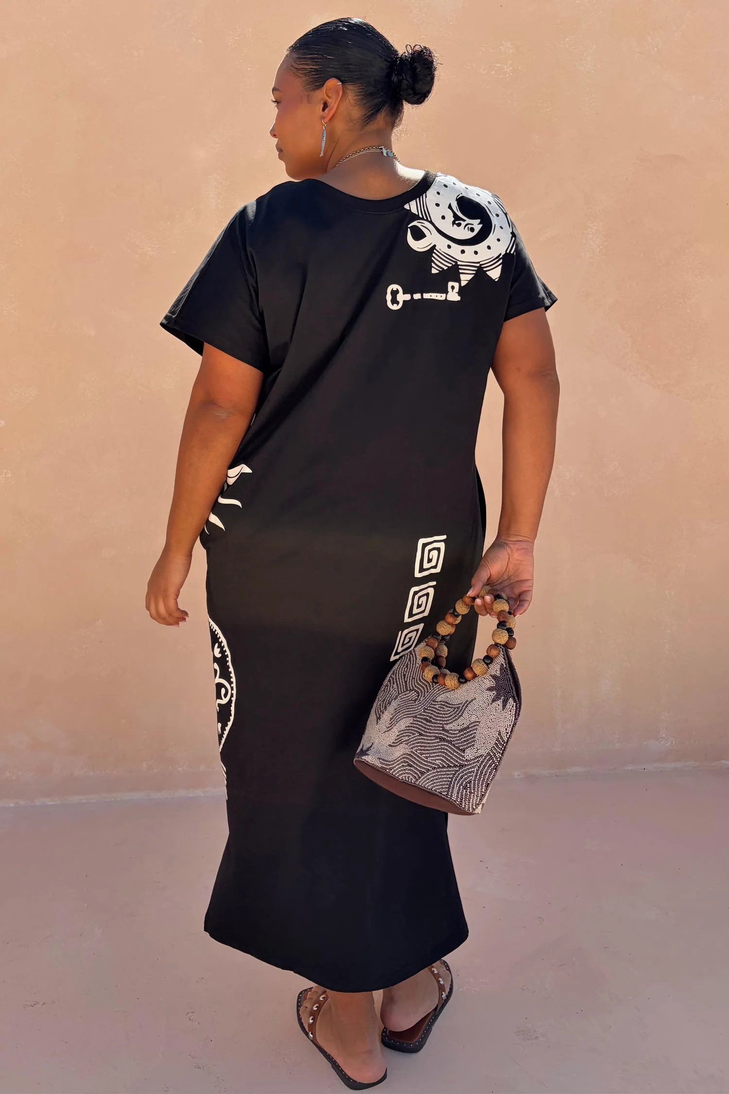 Black Dolce Vita T-Shirt Dress - Image 6
