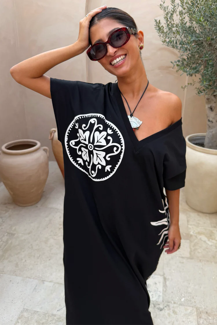 Black Dolce Vita T-Shirt Dress - Image 7