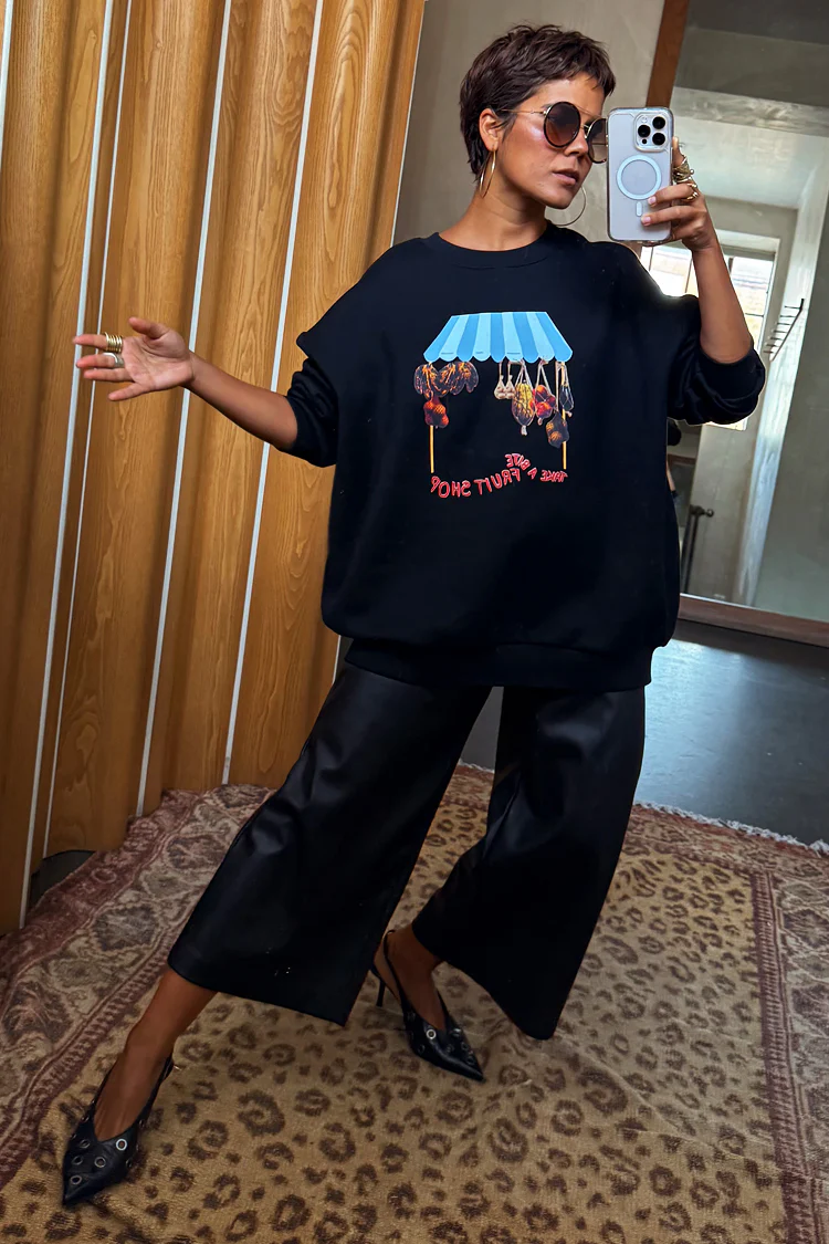 Black Fruit Shop Sweatshirt - Image 3