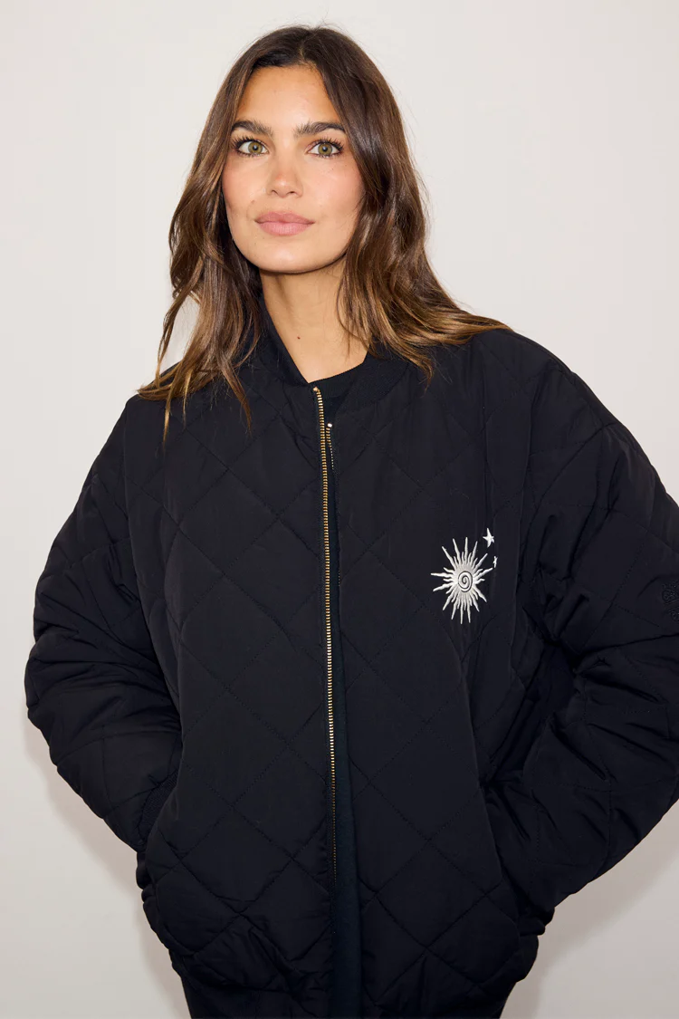Black Nylon Bomber - Image 7
