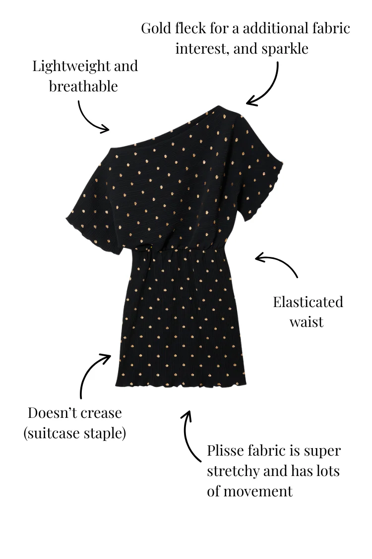 Black Plisse Mini Tilly Dress - Image 12