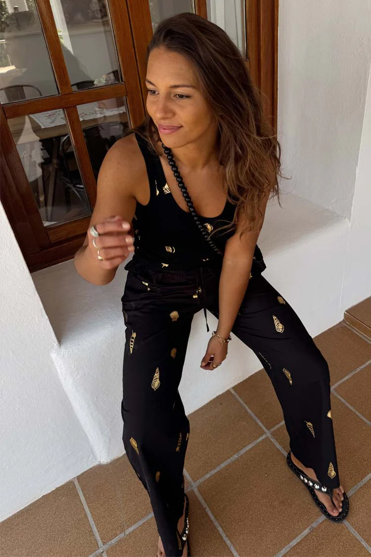 Black Shell Elissa Trousers - Image 3