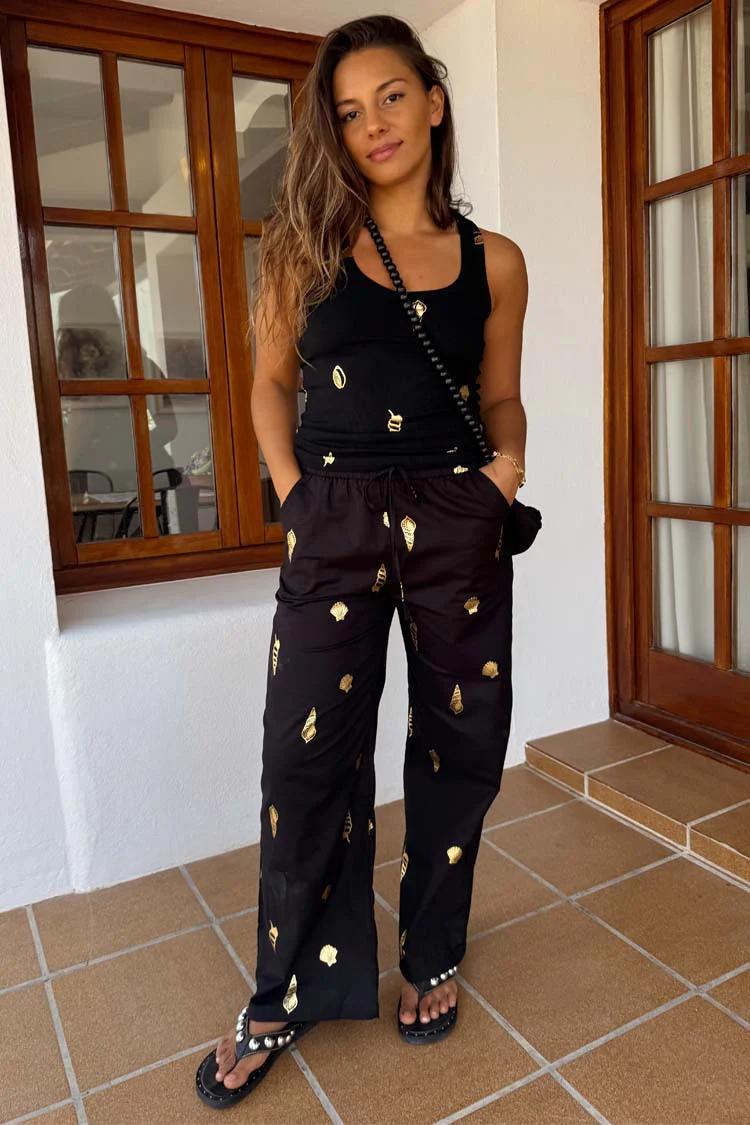 Black Shell Elissa Trousers - Image 5