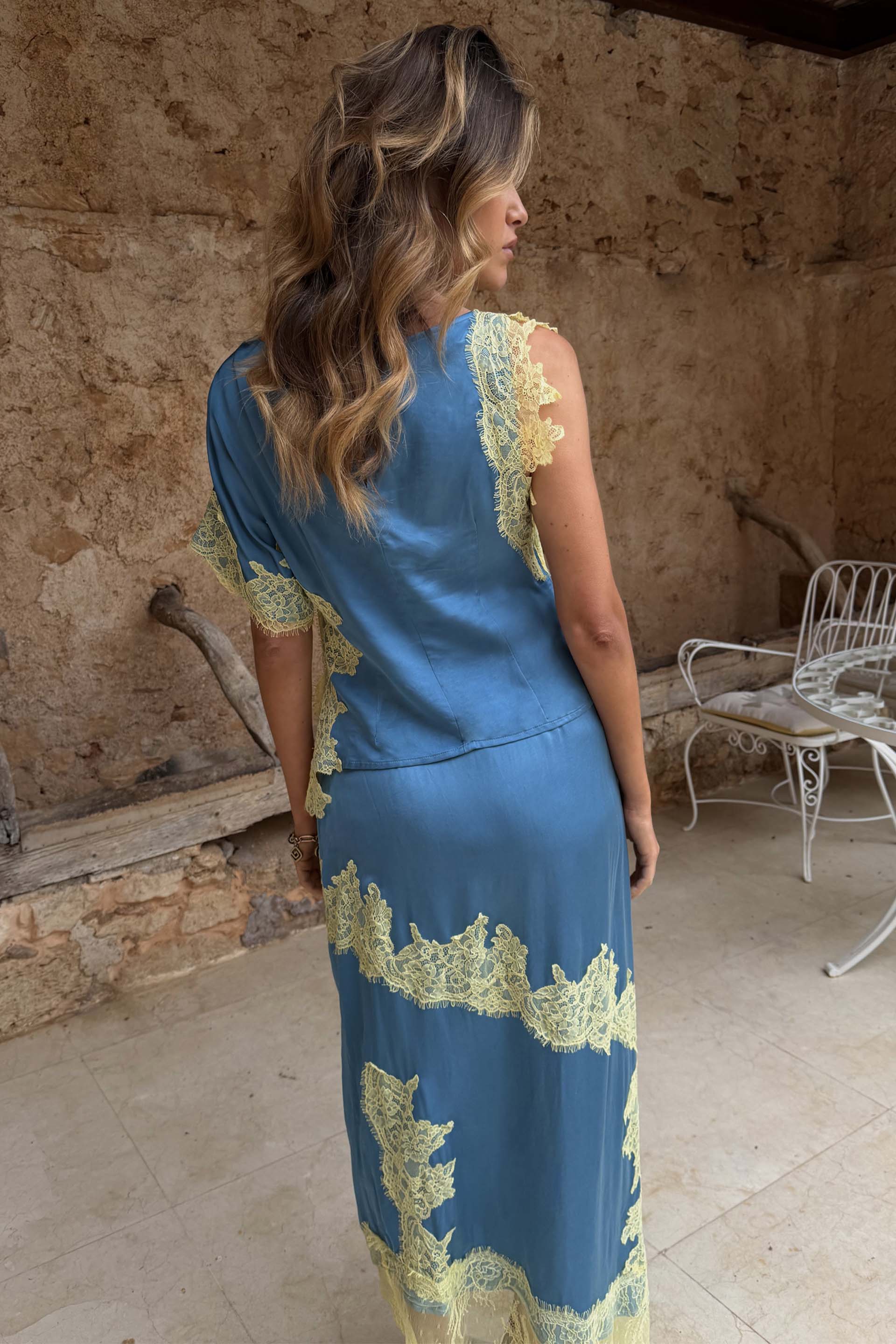 Blue and Lemon Kira Top - Image 8