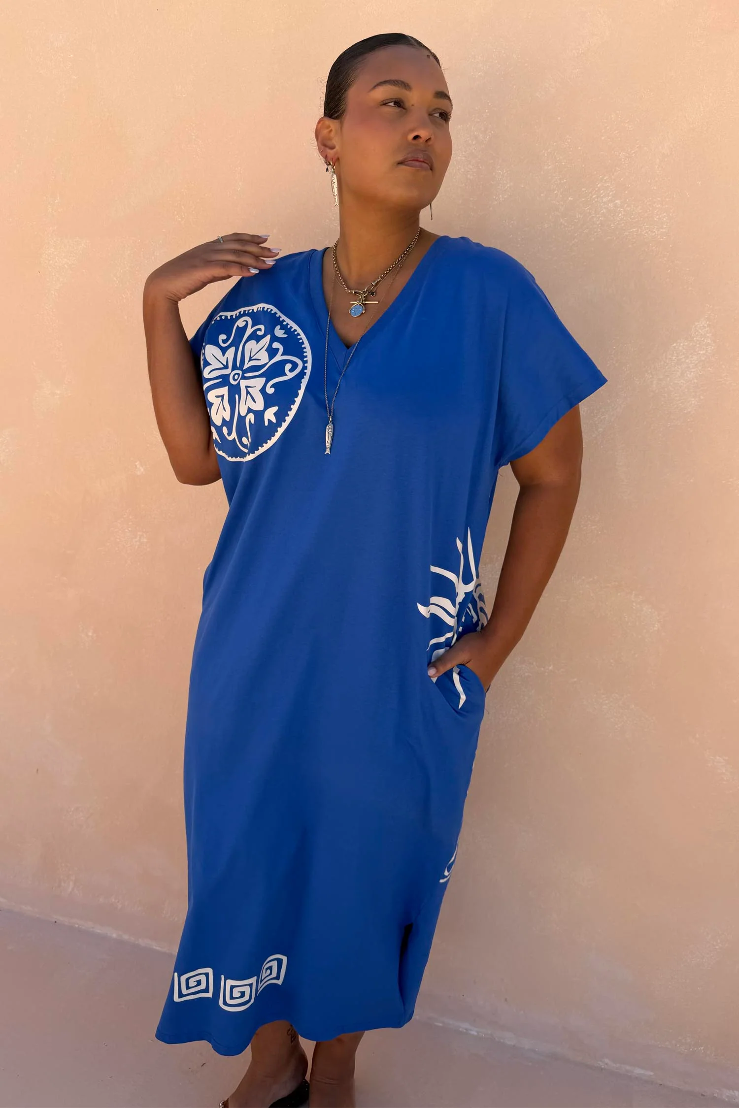 Blue Dolce Vita T-Shirt Dress - Image 3