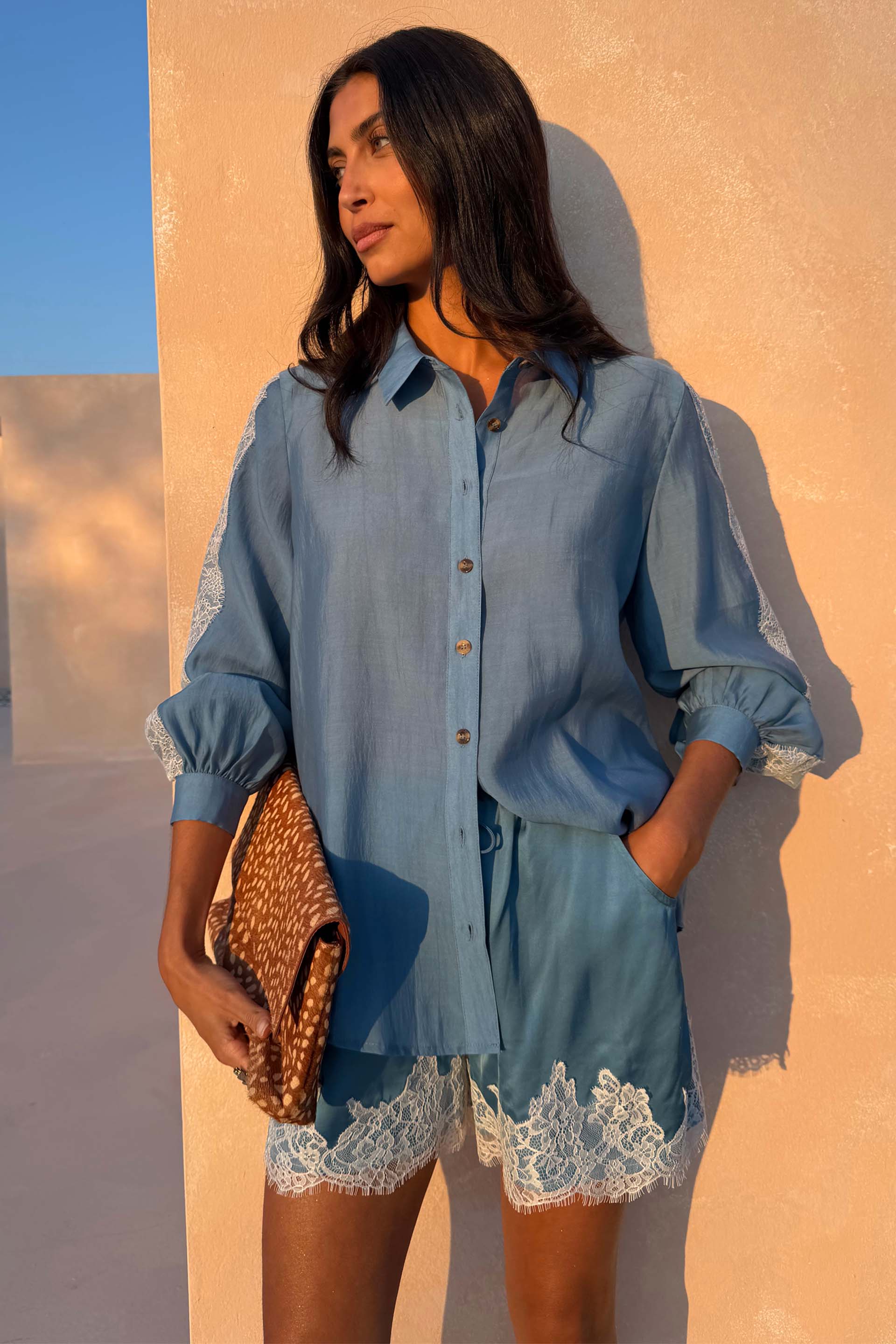 Blue Lace Marley Shirt - Image 5