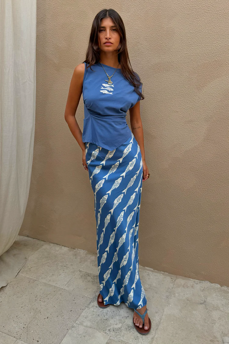 Blue Marina Dorris Skirt - Image 2