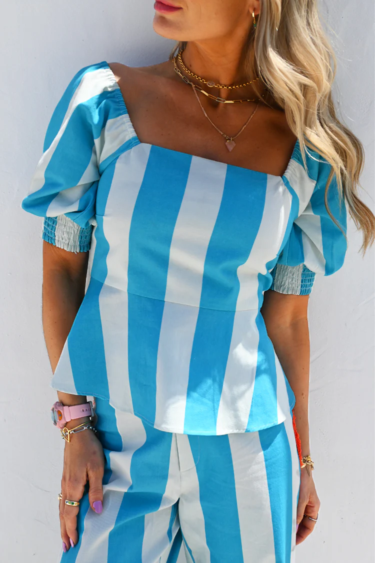 Blue Stripe Kiki Top - Image 2
