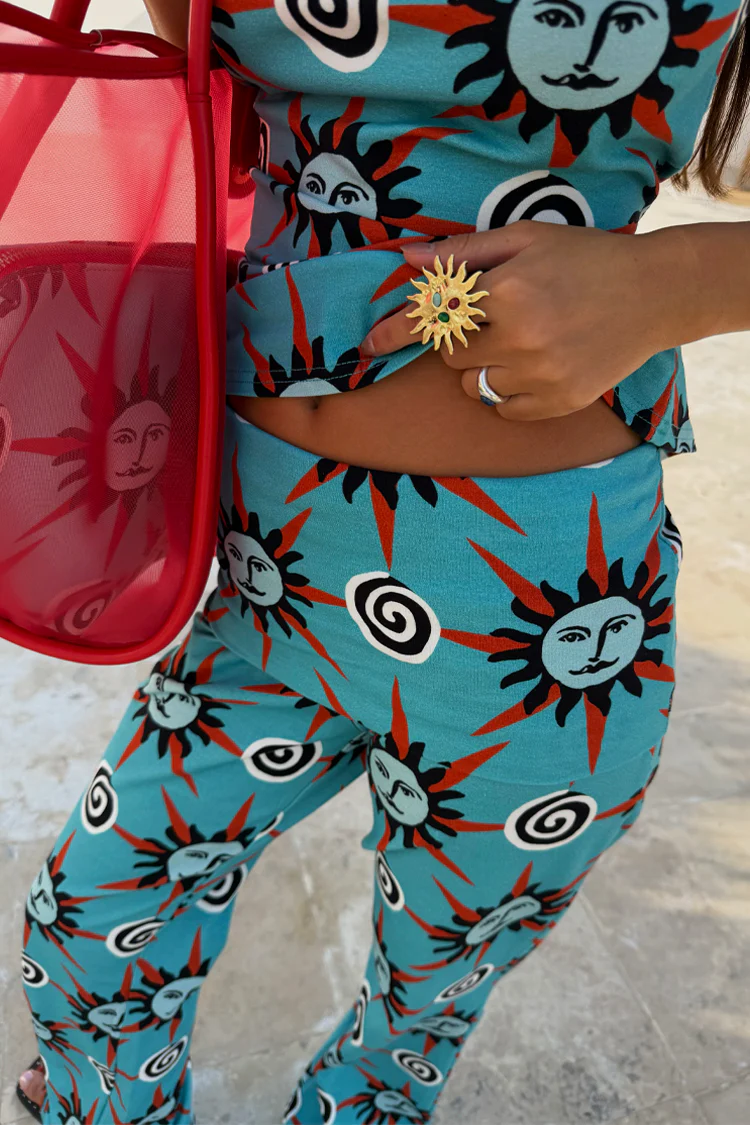 Blue Sun Foldover Trouser - Image 10