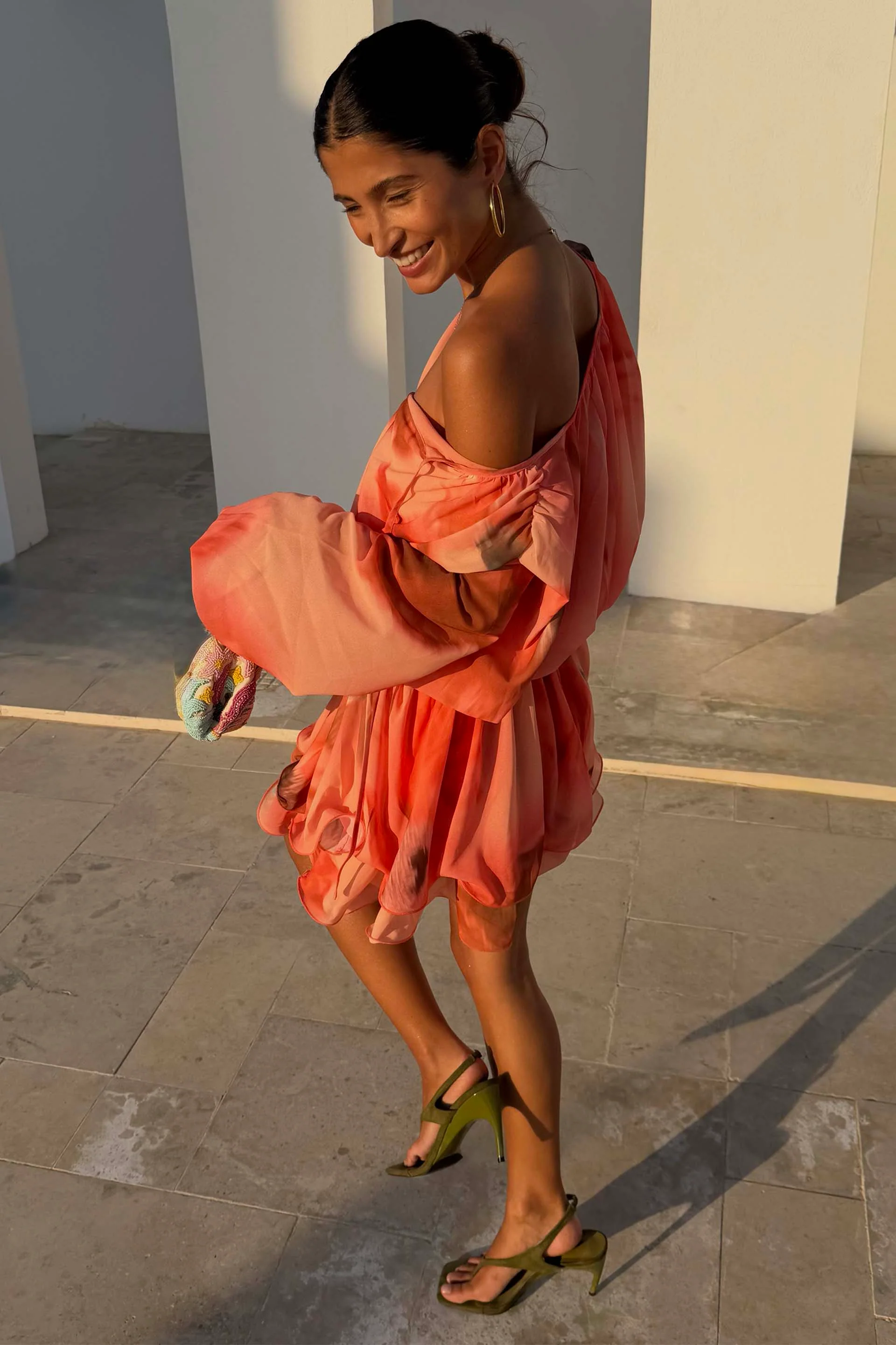 Blurred Floral Ella Mini Dress - Image 6
