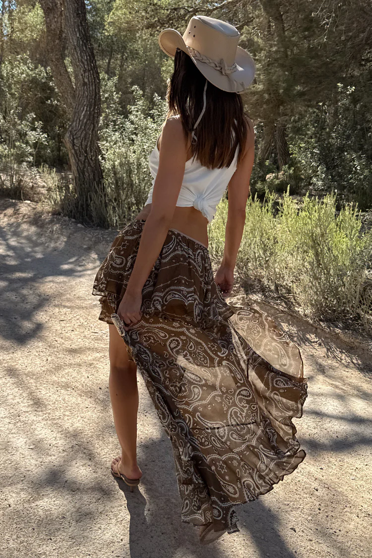 Brown Bandana Cassie Skirt - Image 10