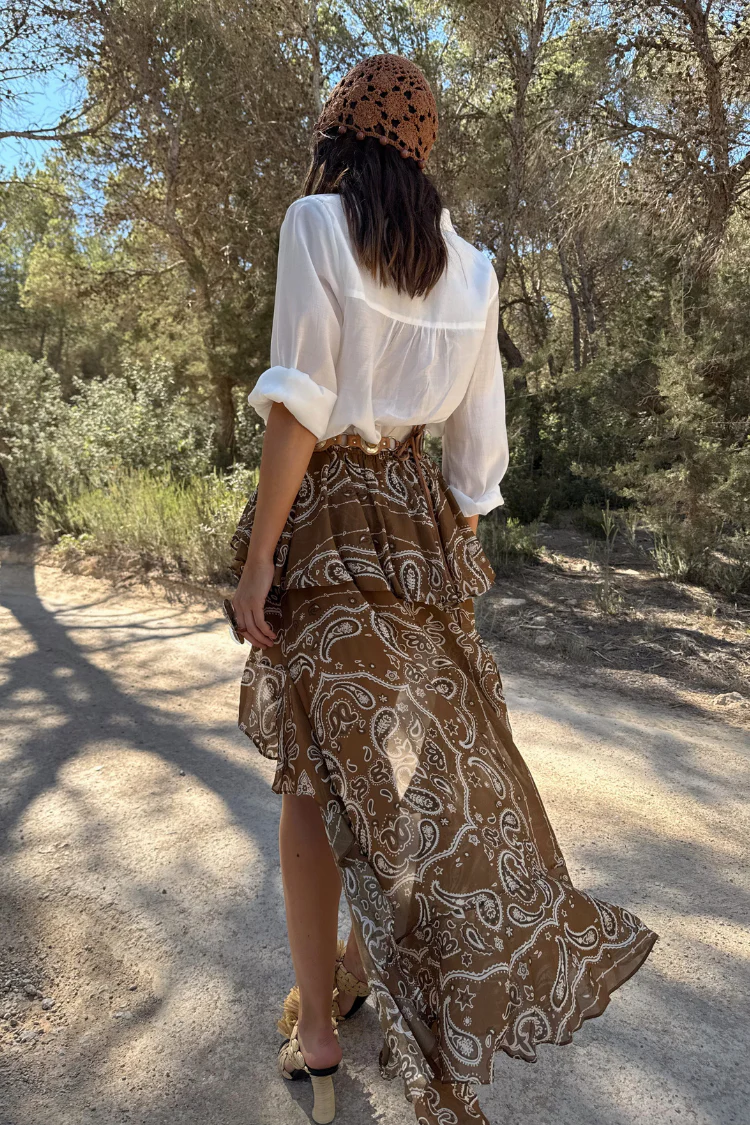 Brown Bandana Cassie Skirt - Image 6