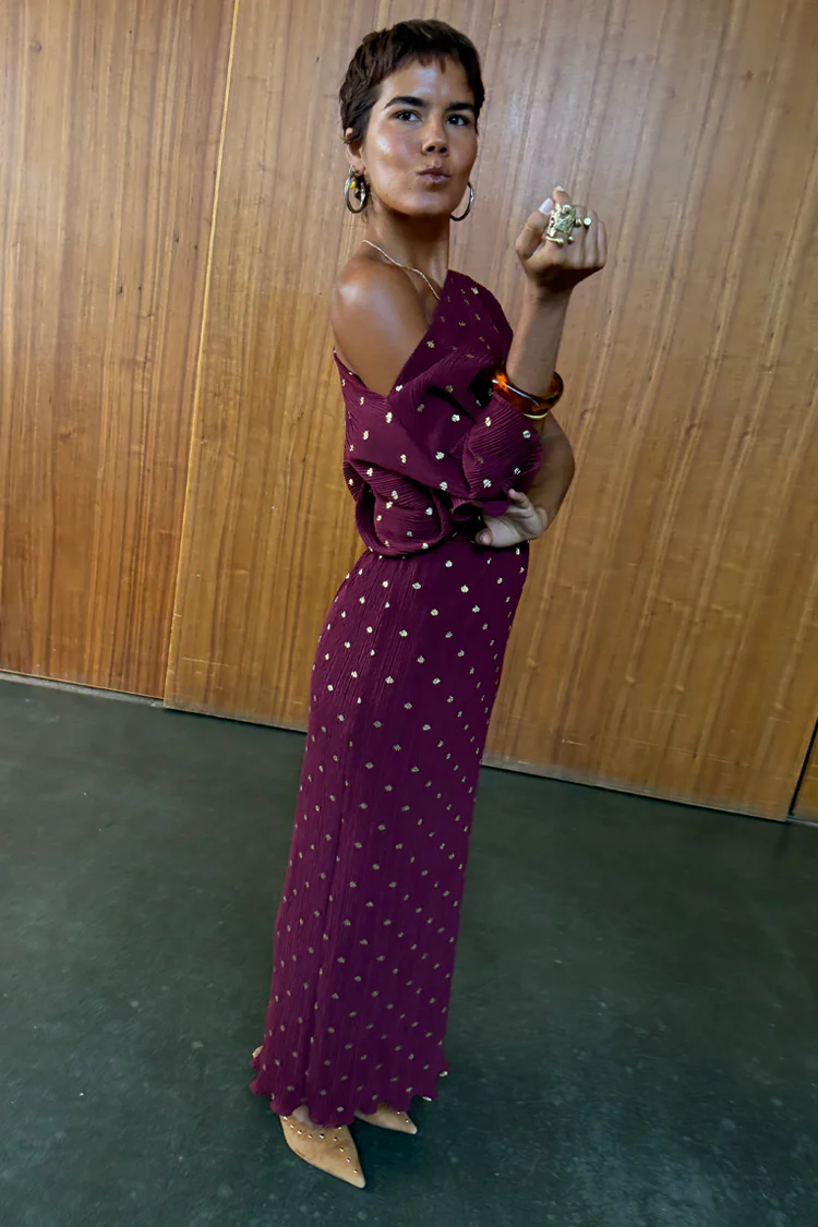 Burgundy Tilly Dress - Image 4