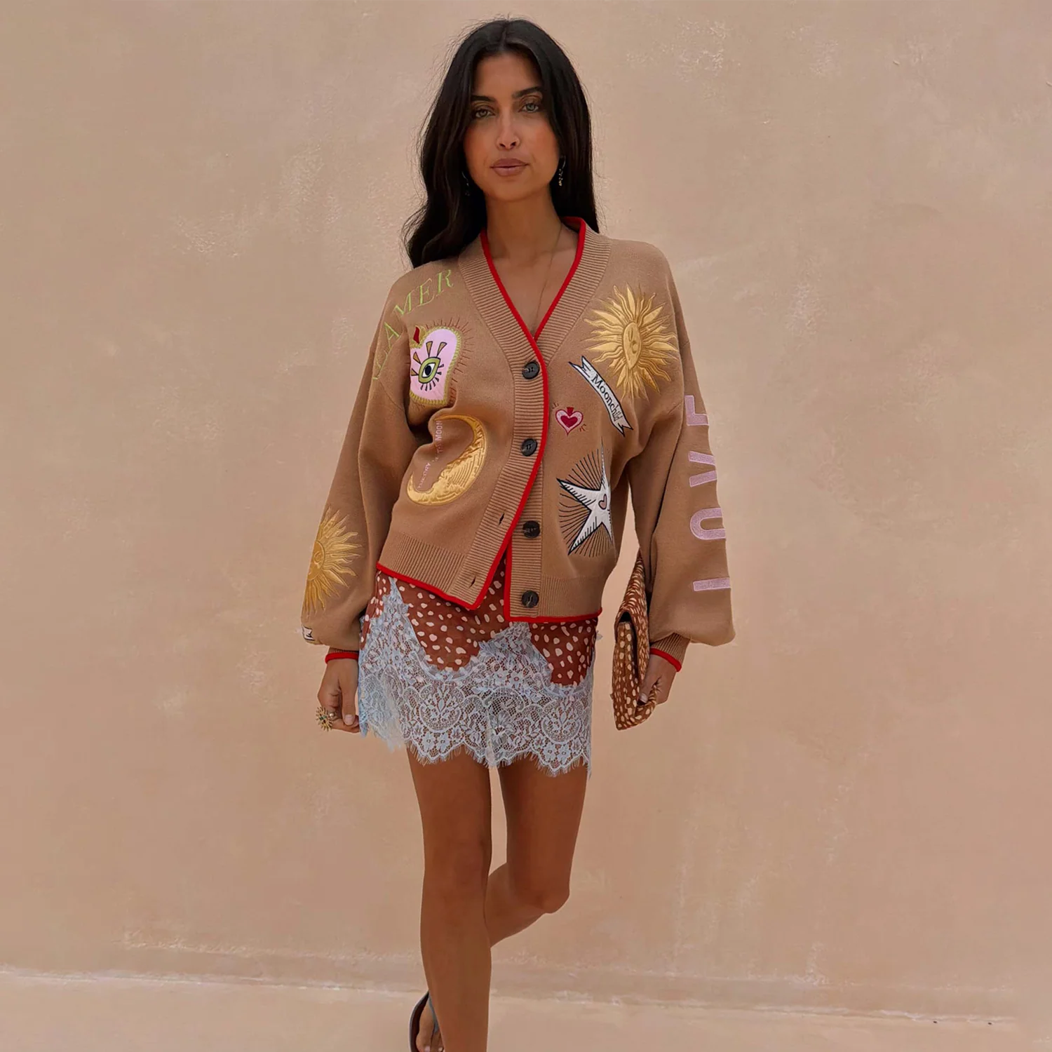 Camel Mystical Cardigan