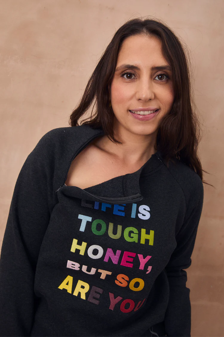 Charcoal Life is Tough Honey Sweatshirt - Image 6