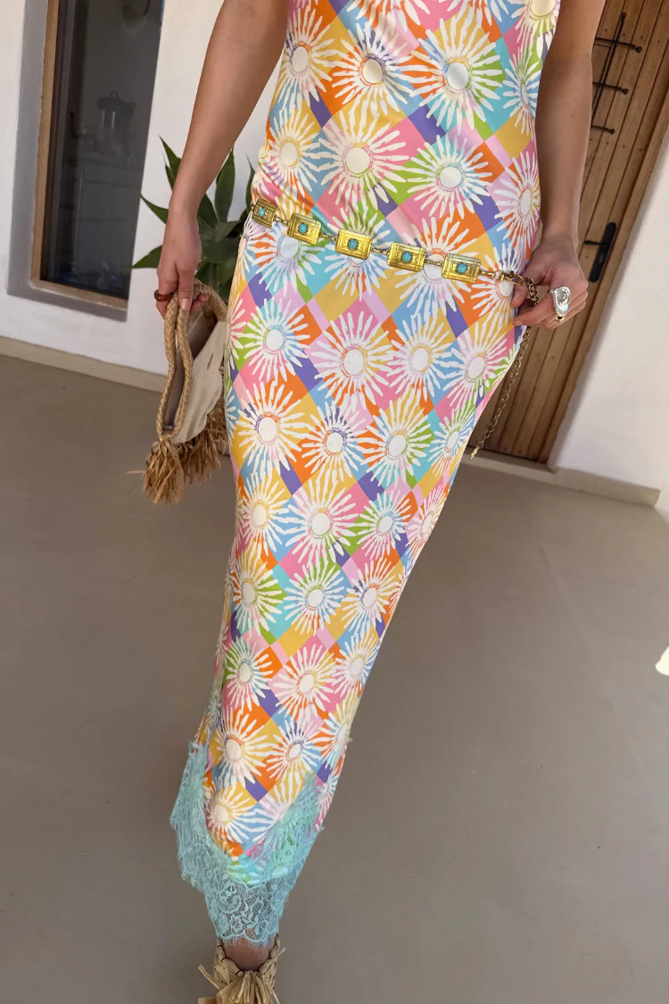 Check Sun Patti Dress - Image 4
