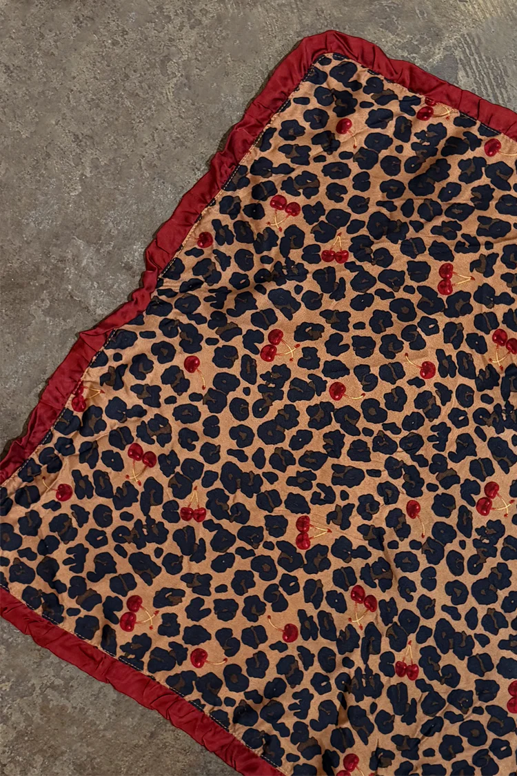 Cherry Leopard Bandana - Image 5