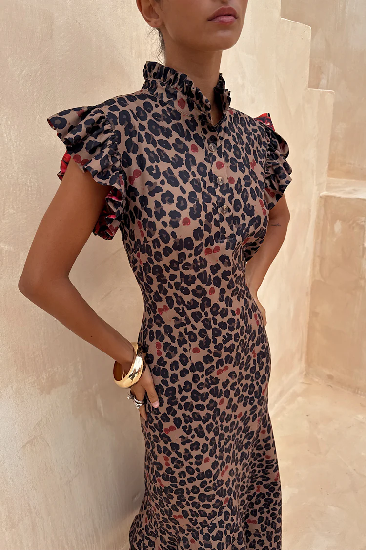 Cherry Leopard Remi Dress - Image 6