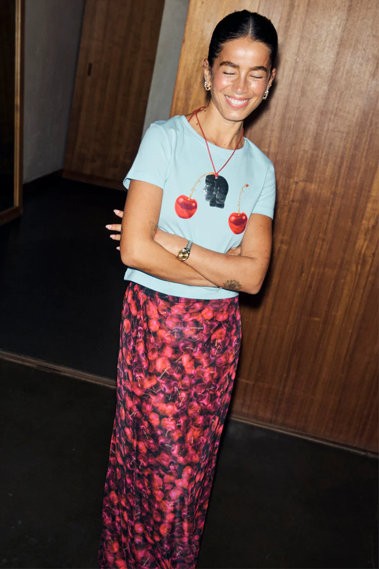 Cherry Mesh Dorris Skirt - Image 3
