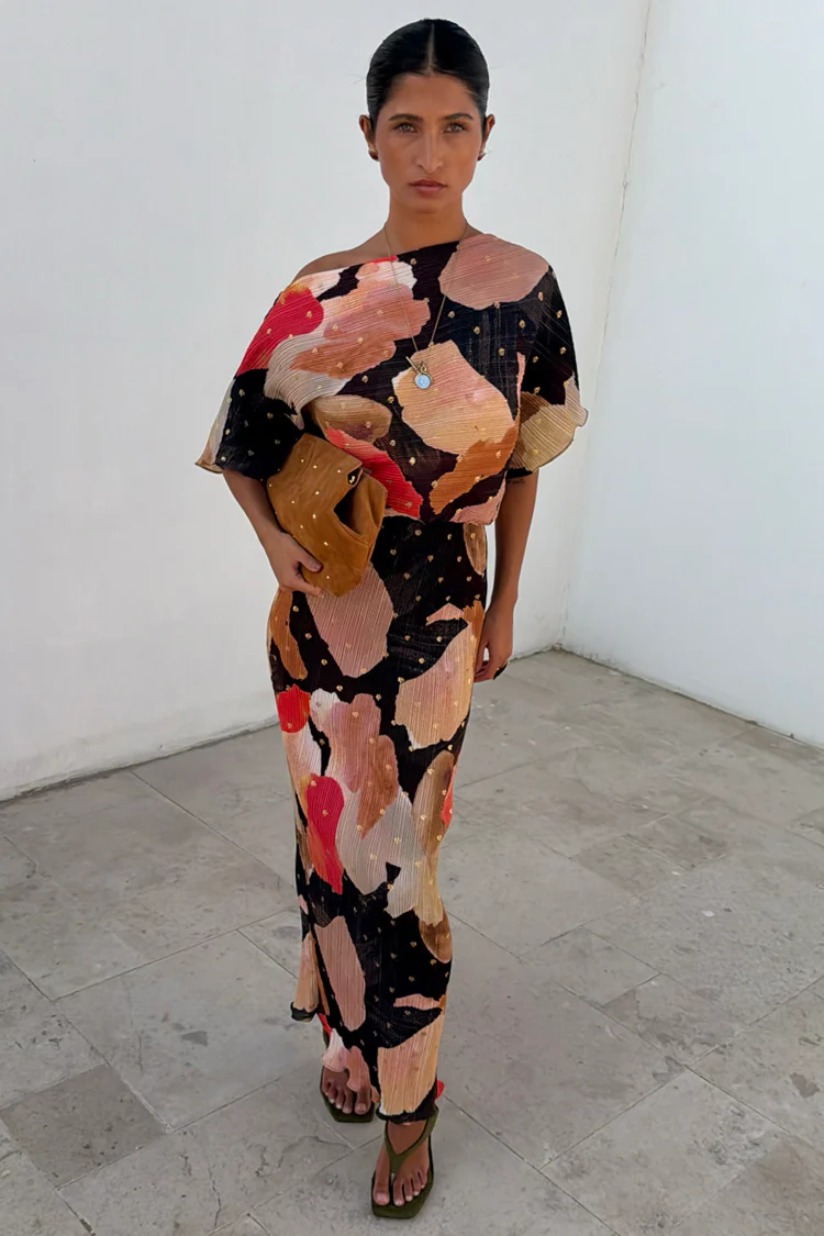 Chocolate Abstract Tilly Dress - Image 6
