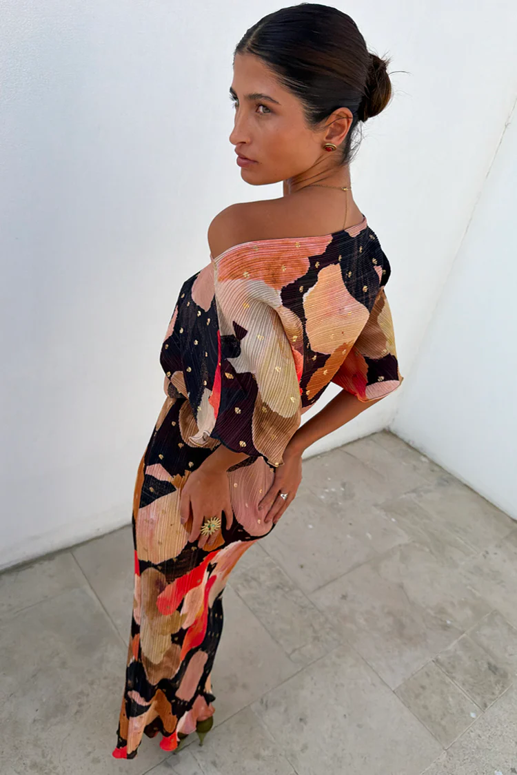Chocolate Abstract Tilly Dress - Image 7