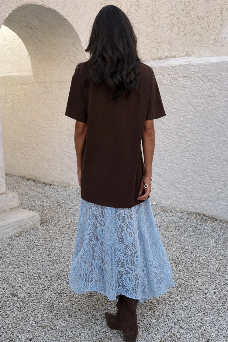 Chocolate Cara T Shirt Dress - Image 3