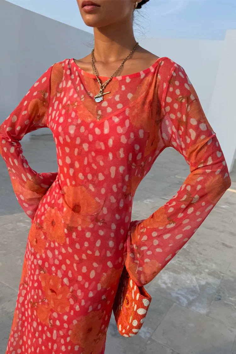 Coral Fawn Poppy Aria Dress - Image 9