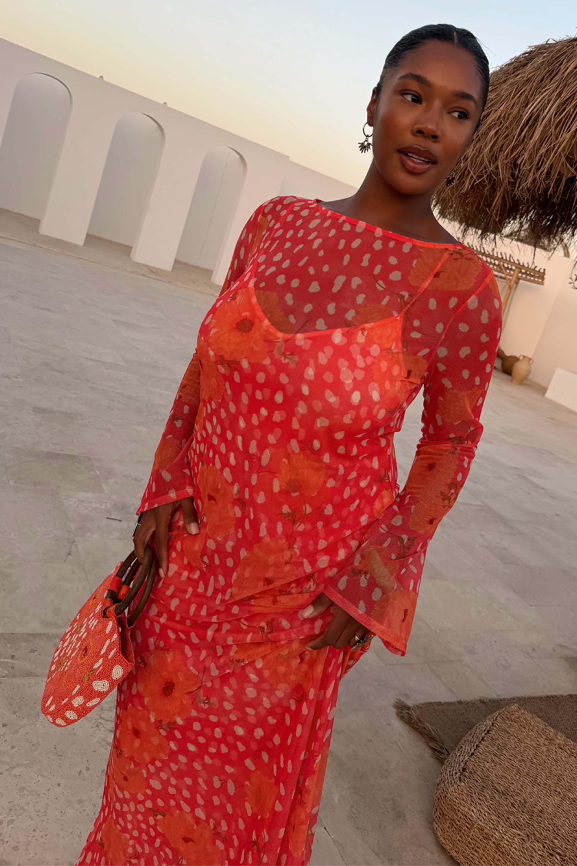 Coral Fawn Poppy Aria Dress - Image 3