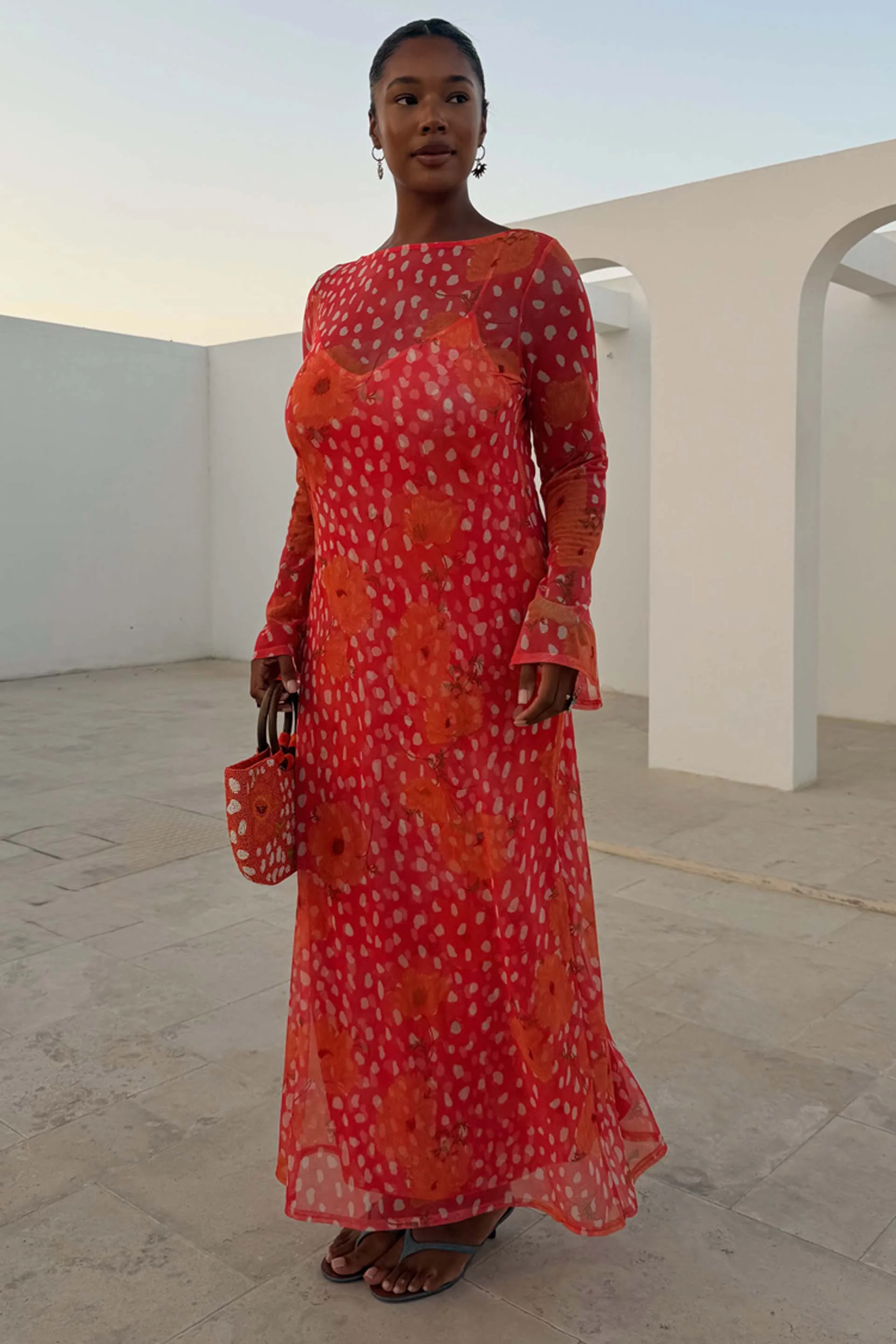 Coral Fawn Poppy Aria Dress - Image 7