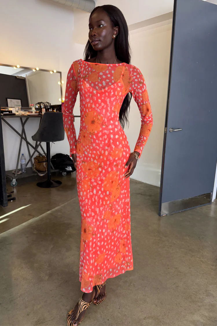 Coral Fawn Poppy Aria Dress - Image 8