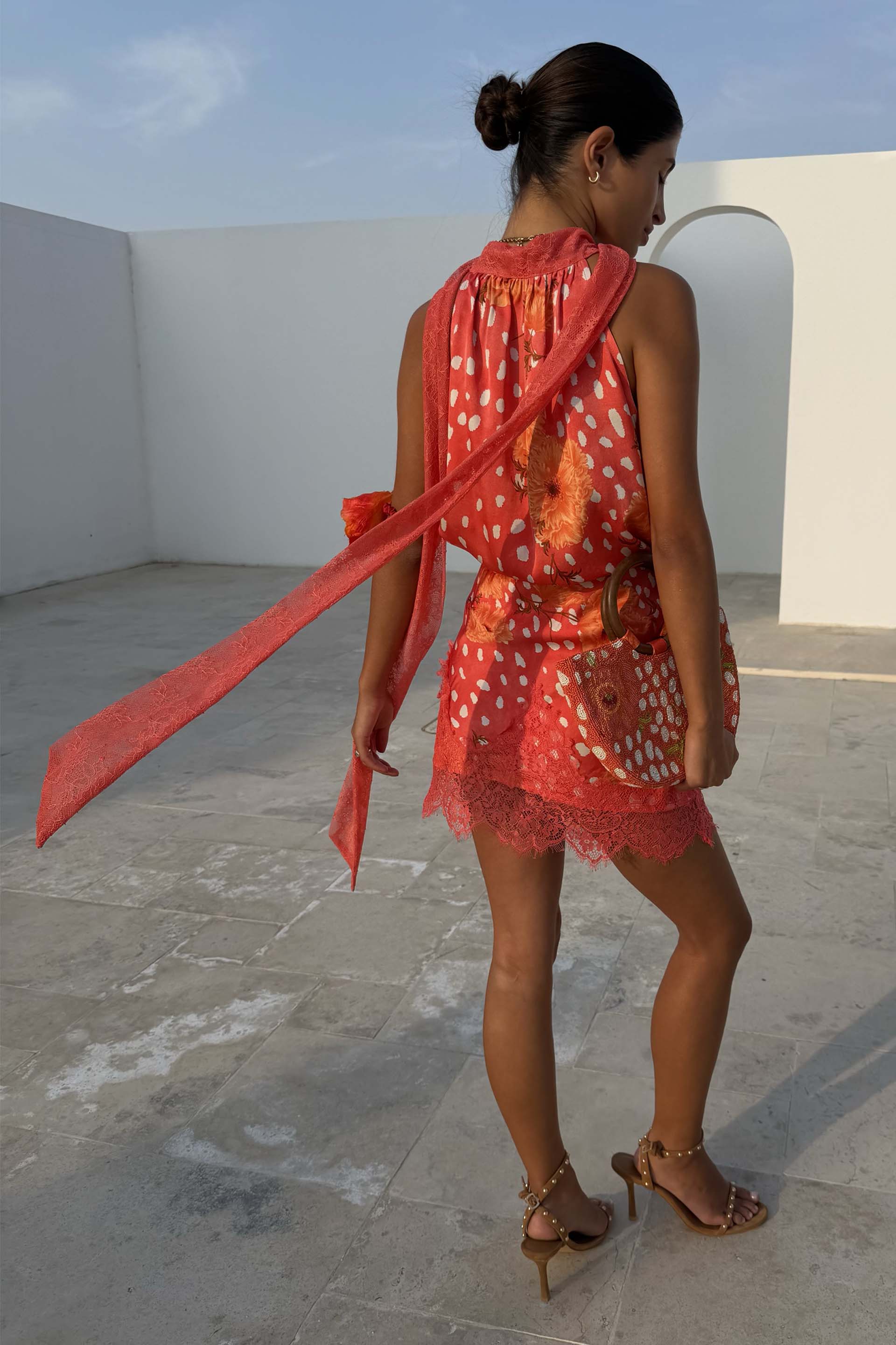 Coral Fawn Poppy Mini Maeva Skirt - Image 5