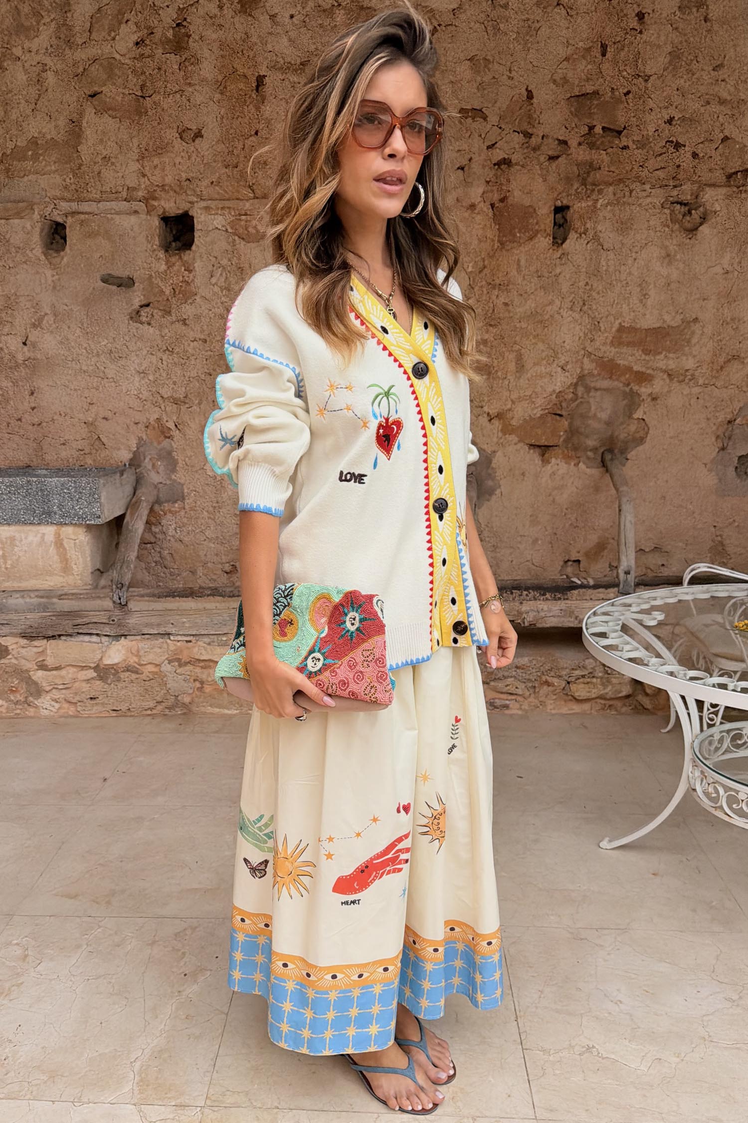 Cream Celestial Martha Cardigan - Image 2