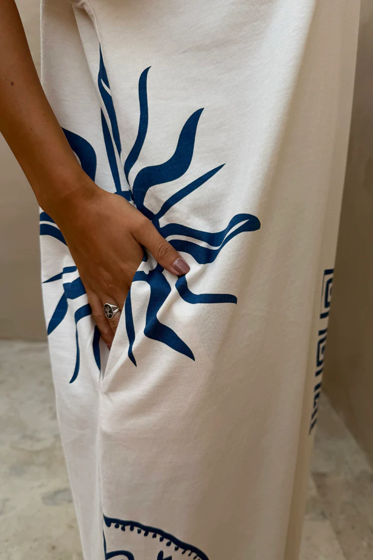 Cream Dolce Vita T-Shirt Dress - Image 11