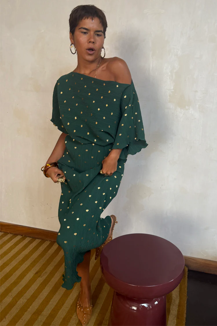 Dark Green Tilly Dress Petite - Image 2