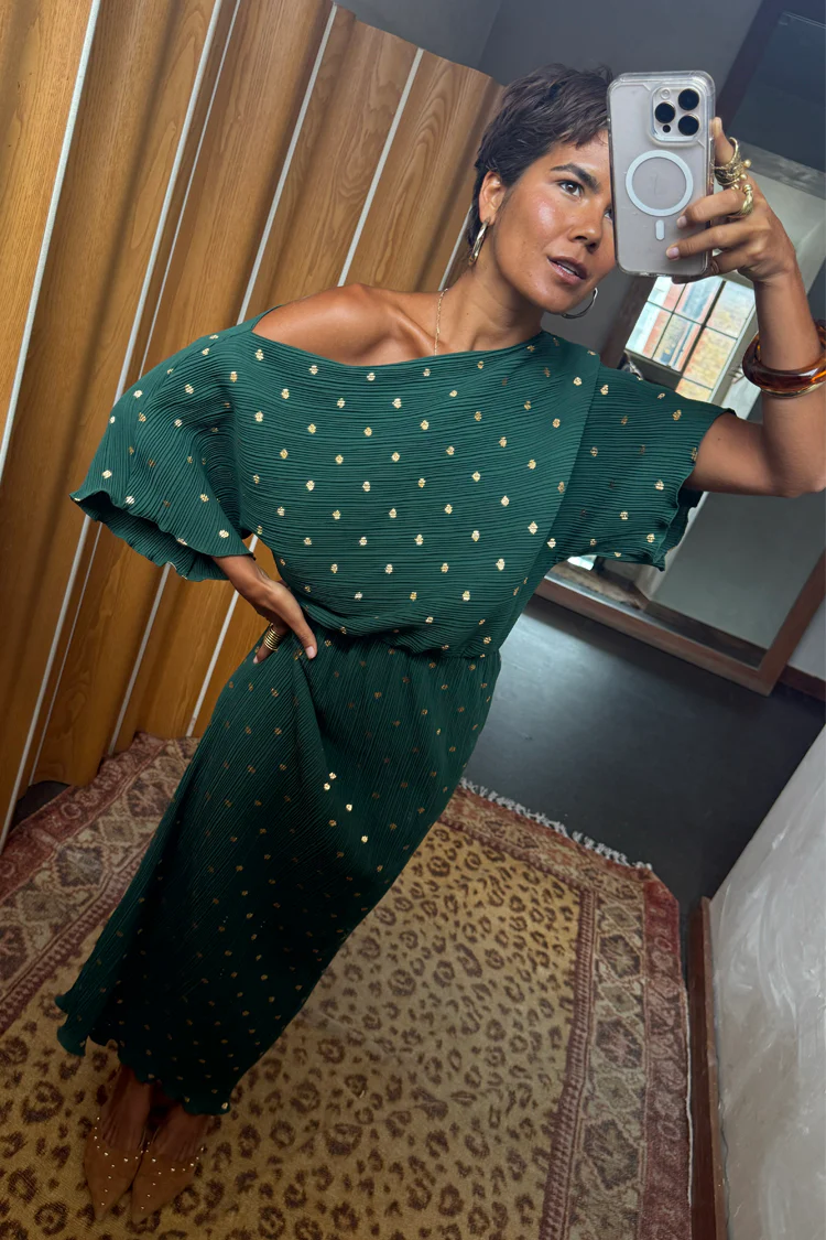 Dark Green Tilly Dress Petite - Image 4