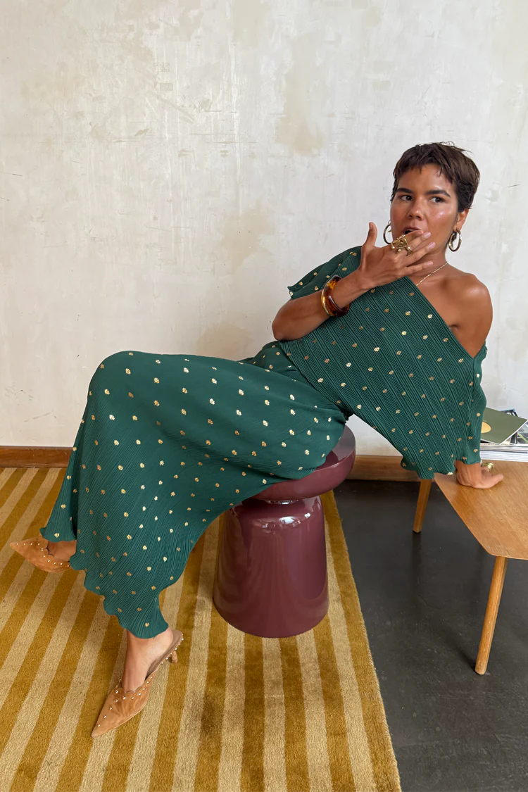 Dark Green Tilly Dress Petite - Image 5