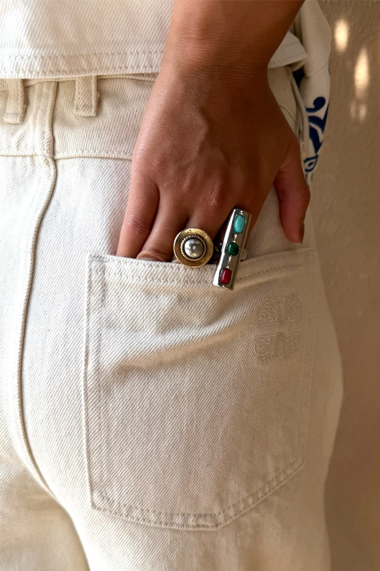 Deloris Silver Circle Ring - Image 3