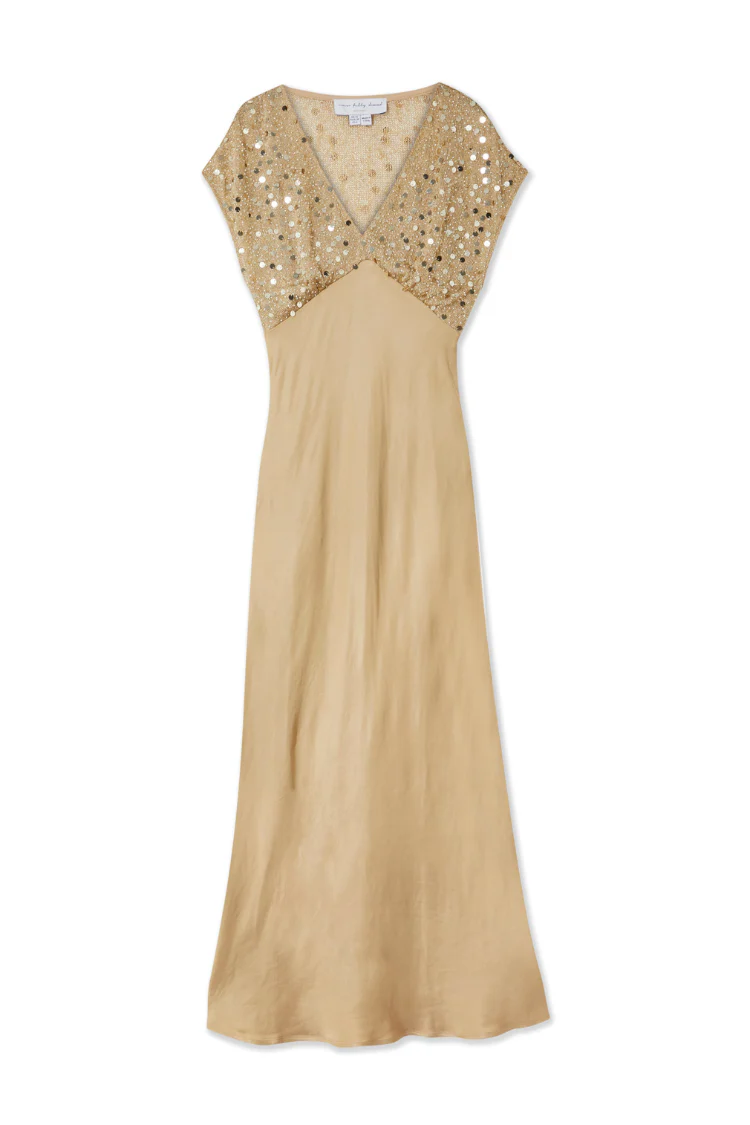 Gold Sequin Elodie Dress - Image 10