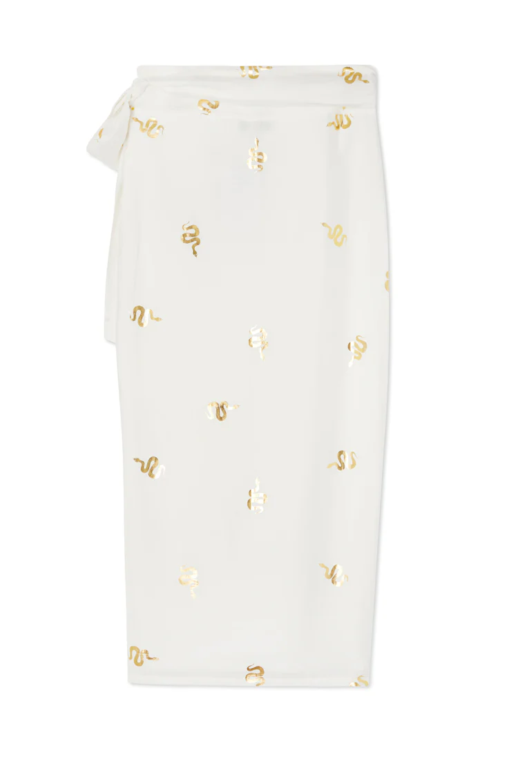 Gold Snake Jaspre Wrap Skirt - Image 10