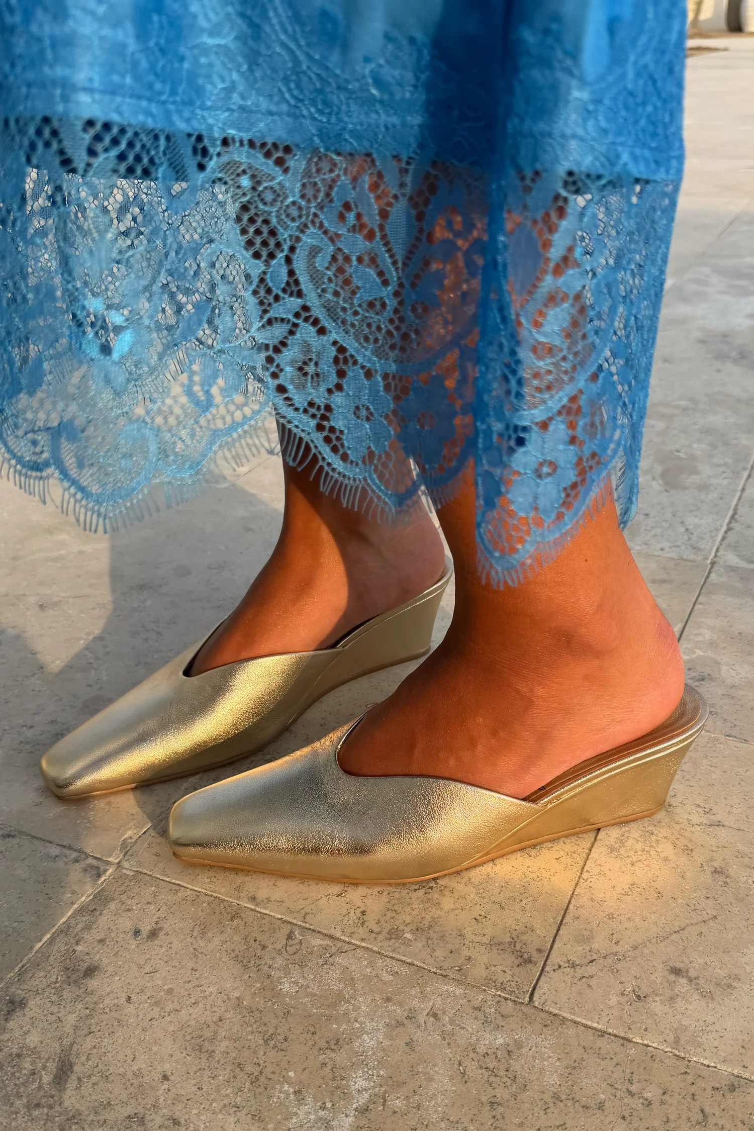 Gold Wedge Mule - Image 2