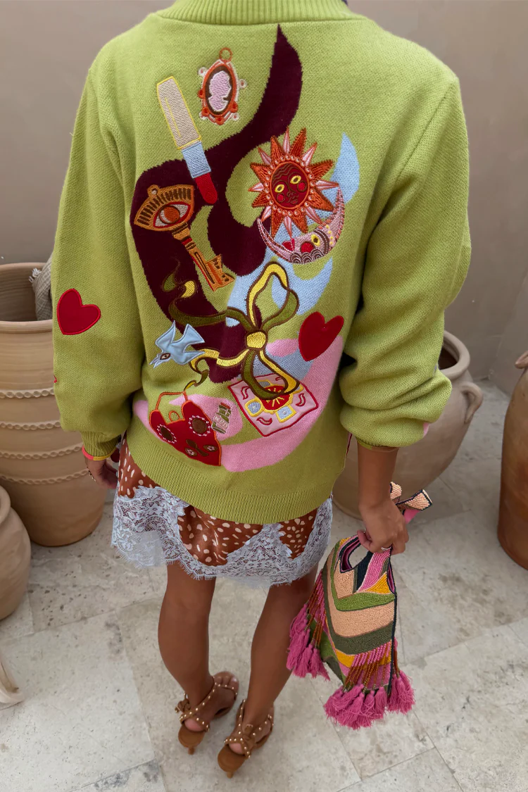 Green Enchanted Cardigan - Image 3