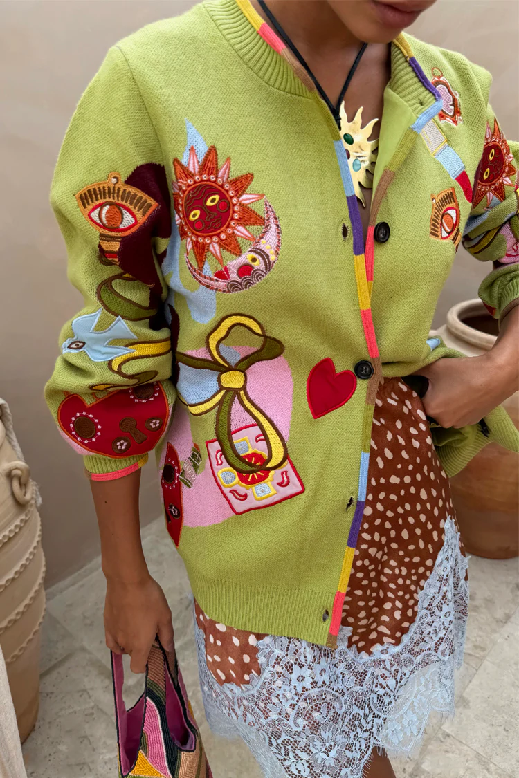 Green Enchanted Cardigan - Image 4