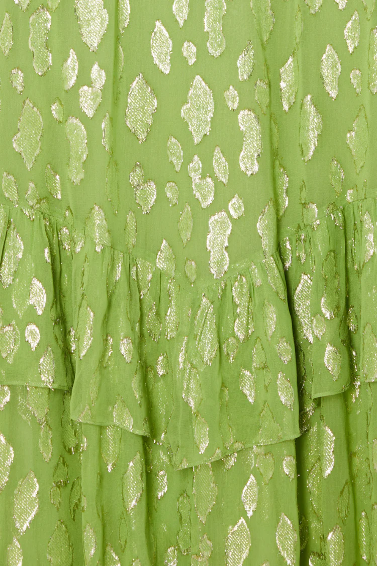 Green Jacquard Harmony Dress Petite - Image 9