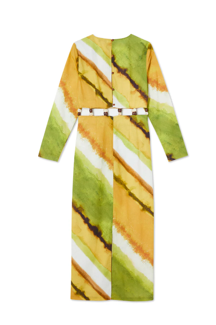 Green Ombre Alba Dress - Image 13