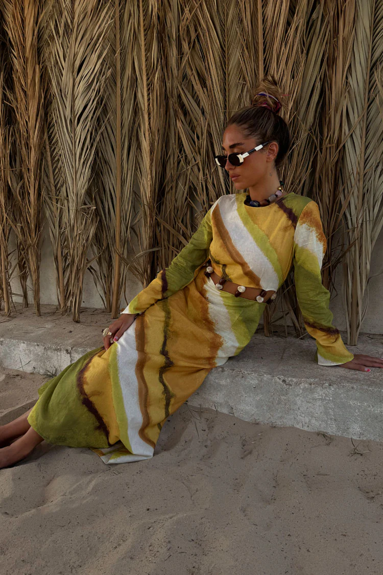 Green Ombre Alba Dress - Image 5