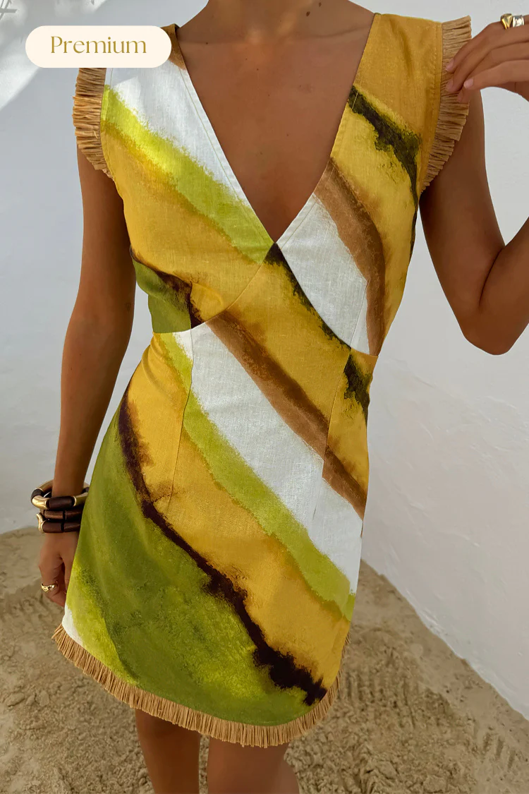 Green Ombre Deia Dress - Image 2