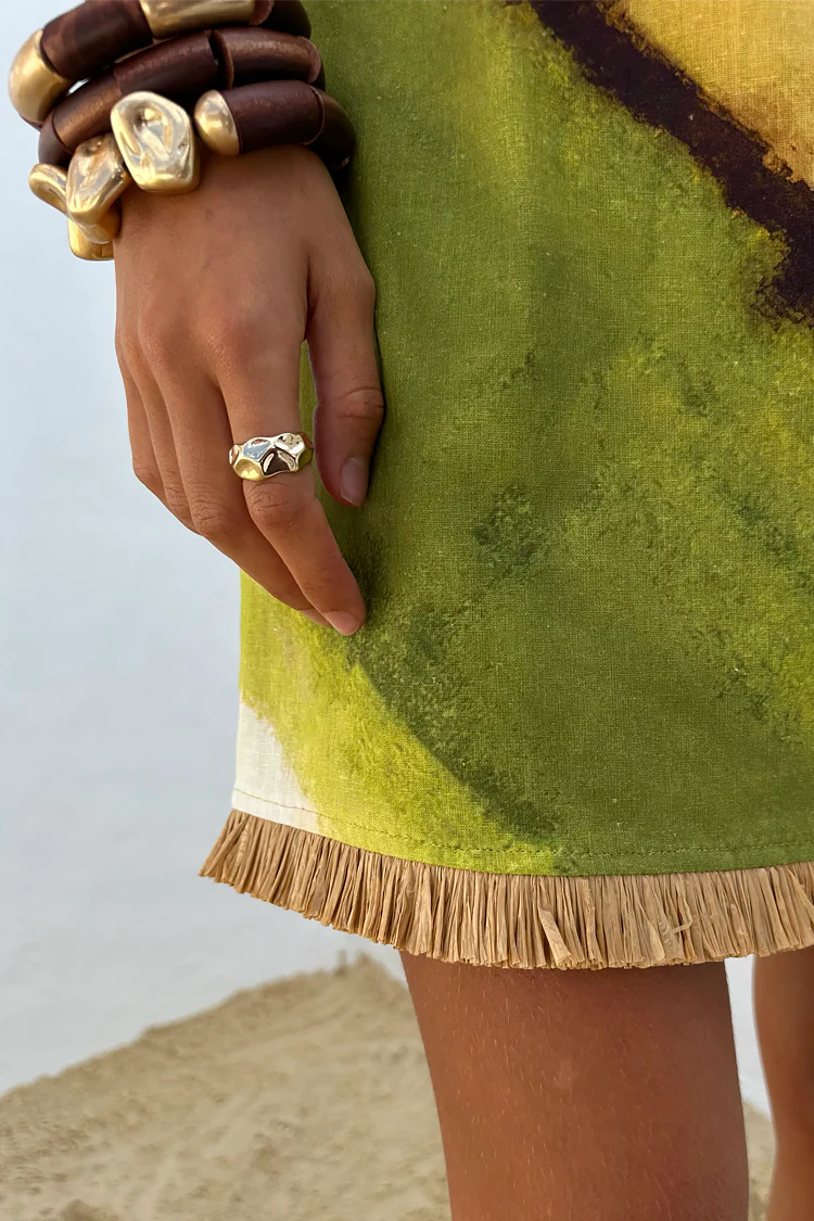 Green Ombre Deia Dress - Image 3