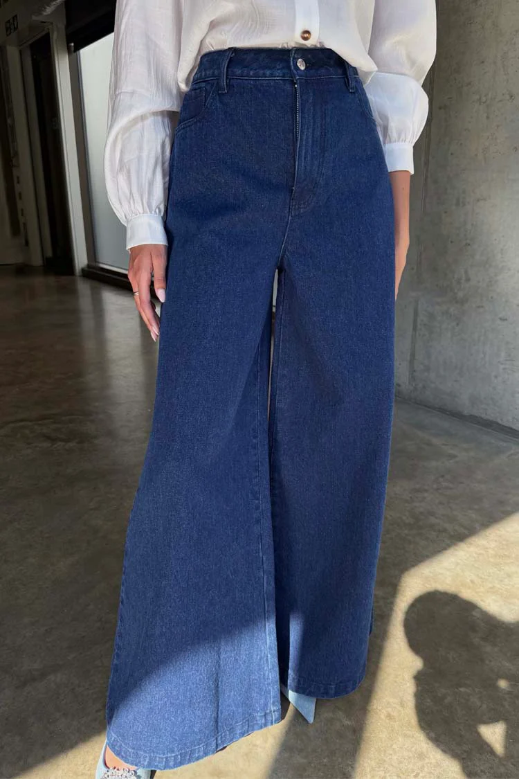 Blue Denim Pallazzo Jan Jean - Image 2