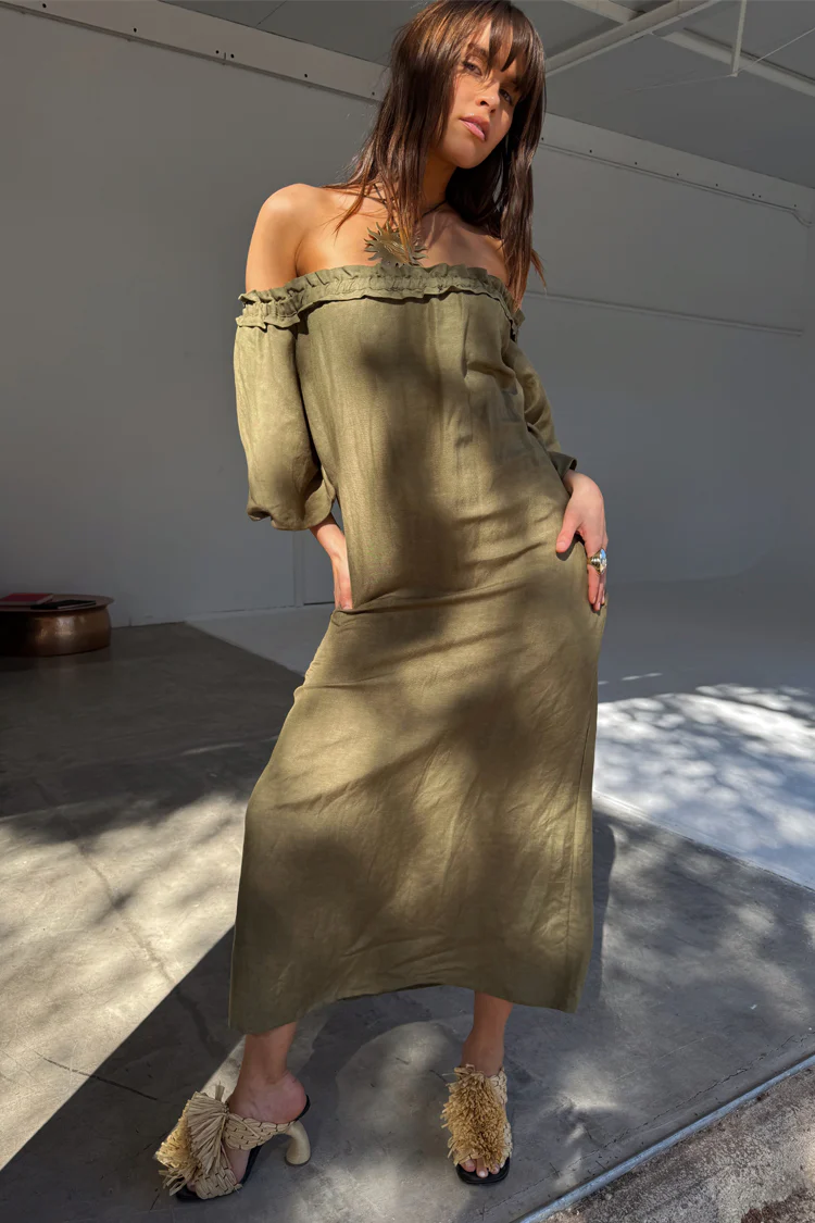 Khaki Ella Dress - Image 5